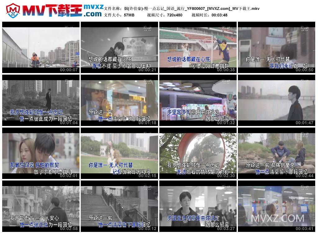 烟(许佳豪)-慢一点忘记_国语_流行_YF800607